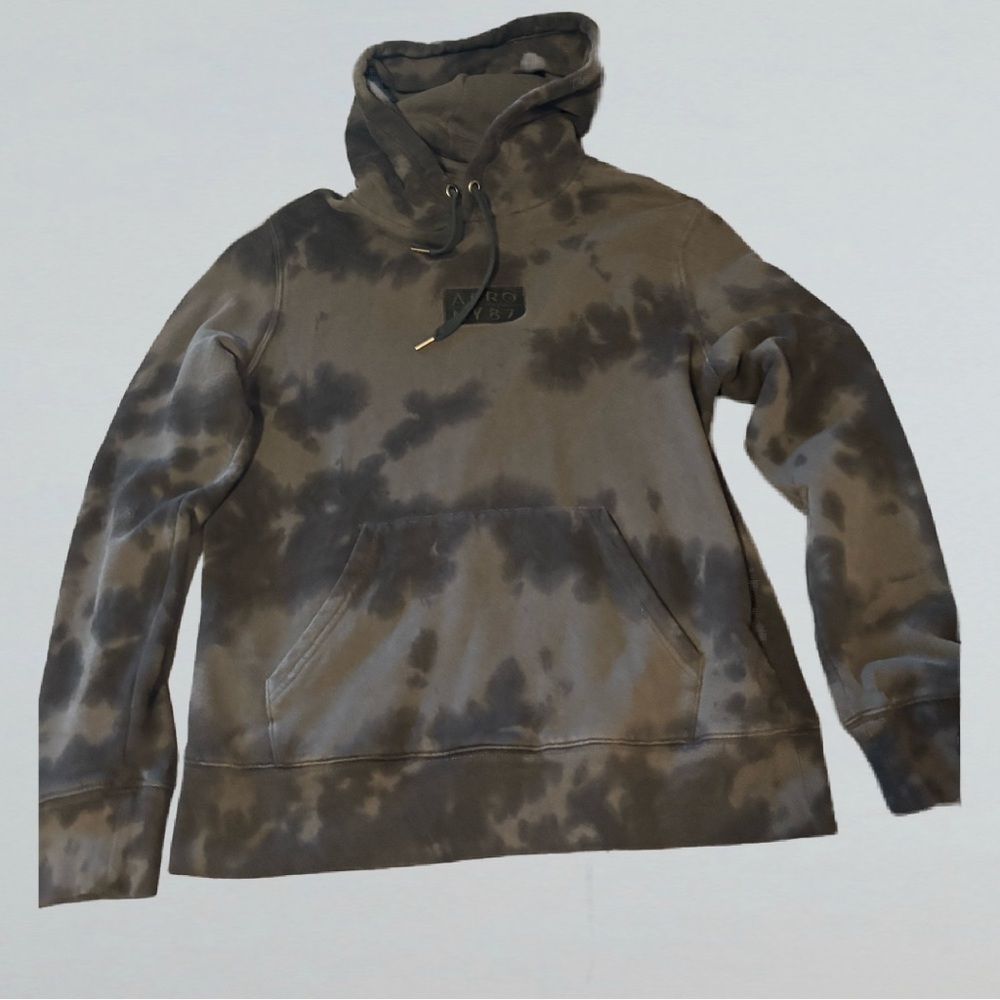 Aeropostale Black Tie-Dye Hoodie